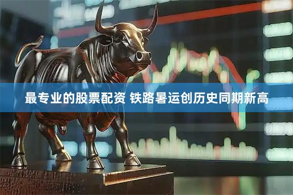 最专业的股票配资 铁路暑运创历史同期新高