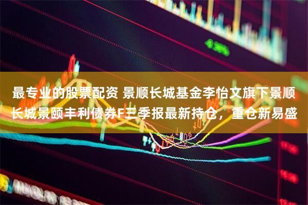 最专业的股票配资 景顺长城基金李怡文旗下景顺长城景颐丰利债券F三季报最新持仓，重仓新易盛